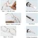 Vivixin Eyeglasses Nose Pads 25 Pairs - Repair Kit with Screwdriver, Screws, Tweezer, Cleaning Cloth - Anti-Slip Silicone Ear Grip - Nose Pad Replacement for Sunglasses & Reading Glasses - Buy Online on SooperMarket.com