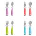 Munchkin Raise Toddler Fork And Spoon Set - (1 Fork & 1 Spoon) Assorted Colours