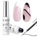 Nail Art Gel Liner Set - Black & White Design Polish Paint - 2Pcs 8ml Soak Off Curing Gel Polish with Thin Brush - DIY Home Salon French Manicure - Buy Online on SooperMarket.com