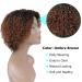 Short Ombre Kinky Curly Wig for Black Women - Glueless Human Hair Wig with Bangs - Buy Online on SooperMarket.com