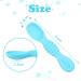 Vicloon Baby Fork and Spoon Set - 2Pcs Silicone Self Feeding Utensil for Infant/Toddler - Easy Grip Toddler Cutlery Kit in Blue - Buy Online on SooperMarket.com