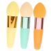 Housoutil 3pc Contour Brush Mushroom Facial Foundation Sponges Makeup Sponge with Handle Concealer Brush Concealer Sponge Makeup Powder Brush Eye Makeup Lip Brush Eyes Shadow Paint
