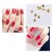 Frcolor 120 Pcs Rose Gold Nail Art Studs - 3D DIY Nail Charms & Decorations | Mixed Metallic Rivets & Shapes - Buy Online on SooperMarket.com