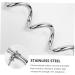 Angoily 3-Piece Dog Coupling Ground Anchor - Chrome Plated Metal Pet Tie Set (42x8.5x4cm) - Durable Silver Pet Accessories - Buy Online on SooperMarket.com