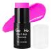 Go Ho Cream-Blendable Pink Face Paint Stick (1.06 Oz) Purple Pink Full Body Paint Makeup Stick for Adults Children Halloween Cosplay SFX Makeup Waterproof Purple Pink Face Paint Stick