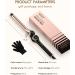 3/4 Inch Long Barrel Curling Iron - Ceramic Tourmaline Hair Wand - Dual Voltage - Buy Online on SooperMarket.com