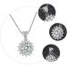 ABOOFAN 1pc Sun Petal Pendant Diamond Choker Necklace Rhienestone Necklace Crafts Making Material Alloy - Buy Online on SooperMarket.com