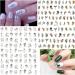8 Sheets Abstract Face 3D Nail Art Stickers - Self-Adhesive Decals for DIY Manicure - Designer French Nail Stickers for Women and Girls - Buy Online on SooperMarket.com