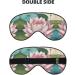 SSIMOO Lotus Flower Namaste Eye Mask - Breathable Soft Sleep Patch for Travel & Relaxation - Black - Buy Online on SooperMarket.com