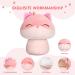 Mewaii 14'' Soft Pink Fox Mushroom Pillow Stuffed Animal Plush - Cuddly Squishy Toy for Kids | Pink Fox 14 Inch - Buy Online on SooperMarket.com
