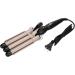 Electric Hair Waver Fast Heating 3 Barrel Curling Iron Wand Adjustable Hair Curler Waver Crimper Hair Styling Tool Hair Curling Wand (Gold 22mm) - Buy Online on SooperMarket.com