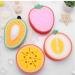 TOSSPER 4 Pieces Shower Sponge Cute Fruit Shaped Bath Sponge Bath Brush Sponges Scrubber Bathing Tools For Children Kids
