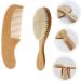FRCOLOR 1 Set Shampoo Brush & Baby Bath Massager Combo - Soft Bristle Head Scrubber & Beech Baby Comb | Barber & Shower Hair Scalp Brush - Buy Online on SooperMarket.com