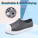 QLZ Kids Water Shoes - Slip-on Anti-Slip Beach Sandals for Boys & Girls - Lightweight & Quick Dry - Grey - Sizes Toddler to Big Kid - Buy Online on SooperMarket.com