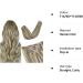 Vlasy 16 Inch Clip in Hair Extensions Human Hair T14/60+T14/60# - Seamless Natural Thick Weft Human Hair Extensions for Women - 7 Pieces (80g) - Buy Online on SooperMarket.com
