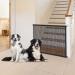 Magic Mesh Dog Gate for Stairs & Doorways | 30 Tall 38 Wide | Stainless Steel Pole Reinforcement - Buy Online on SooperMarket.com