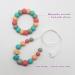 2 Pack Baby Teething Necklace Set for Mom and Toddler - Sensory Chew Necklaces for Anxiety Relief and Teething - Nursing Bracelet Included - Buy Online on SooperMarket.com