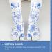 Lurrose Blue Tabi Socks | Japanese Kimono Cotton Acupressure Slippers | Sweet 2-Toe Sandals for Comfort & Style 40-45 - Buy Online on SooperMarket.com