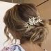 Unicra Gold Leaf Bride Wedding Hair Comb with Crystals and Pearls - Bridal Headpiece for Women and Girls - Buy Online on SooperMarket.com