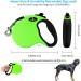 Philorn 5m Retractable Dog Leash - Flexible One-Button Blocking Non-Slip Handle Reflective for Small/Medium Dogs Up to 20kg - Green - Buy Online on SooperMarket.com