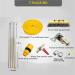 photovoltaic cleaner window cleaning pole 4M-12M Water Fed Telescopic Brush Window Clean Extendable Cleaner Conservatory Roof Cleaning Tools Pole 35cm Brush Head 7M/24FT - Buy Online on SooperMarket.com