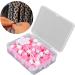 74 Pcs Round Hair Beads DIY Braid Hair Beads Braids for Girls(Pink) - Buy Online on SooperMarket.com