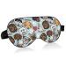 ALAZA Cute Doodle Dog Print Animal Sleep Mask for Women Men Blackout Cooling Funny Eye Mask for Sleeping with Elastic Strip