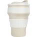 Korzull Collapsible Coffee Mug | Baby Powder Color | 12oz | Leak Proof & Odor Free | Silicone | BPA Free - Buy Online on SooperMarket.com