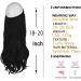 OMGREAT Halo Hair Extension - Invisible Secret Wire Dark Black Curly Wavy Hairpiece 20 inch - Buy Online on SooperMarket.com