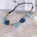 Flower Crown Floral Headband for Women Girls Flower Headbands for Girls Women Flowers for Hair Blue Floral Hair Accessories for Girls Teenagers Flower Hair Band Floral crown for Girls Women - Buy Online on SooperMarket.com