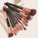 DFHBFG 10-Piece Black Makeup Brush Set - Professional Foundation Brushes & Uniform Size - Perfect for Flawless Application | International Shipping Available - Buy Online on SooperMarket.com