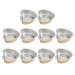 10pcs Wax Melting Bowl Heart Shaped Golden Aluminum Foil Wax Bean Bowl For Hair Removal Large