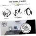Cabilock 1 Set Metal Pendant Out Door Decor Modern Wall Art Wall Metal Sign Doors Hollow Office Iron Crafts - Buy Online on SooperMarket.com