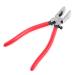 Swpeet Heavy Duty Key Fob Pliers Tool  Metal Glass Running Pliers with Curved Jaws  Studio Running Pliers Attach Rubber Tips Perfect for Key Fob Hardware Install and Stained Glass Work 1Pcs Key Fob Pliers Tool
