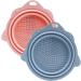 Angoily 10 pcs Foldable Brush Cleaner Mat Makeup Tools powder puff Cosmetics Brush Scrubber Makeup Cleaner wash bowl cleaning pad cleaning bowl cleaning board Cleaner Makeup Brush Cleaner 14.5x14.2cmx5pcs Assorted Colorx5pcs - Buy Online on SooperMarket.com
