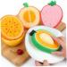 AMOYER 3 Pcs Cartoon Bath Sponge Set | Fruit Shape Cleaning Sponges for Kids & Adults | Fun Bathroom Accessories - Buy Online on SooperMarket.com