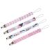 4 Pieces Baby Pacifier Clip Chain Cotton Ribbon Pacifier Holder for Infants Child (6)