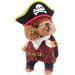 DELIFUR Pet Dog Costume Pirates of the Caribbean Style Cat Costumes(M) Medium Pirate