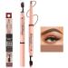 2 in 1 Double Ended Eyebrow Pencil Micro Percision Tip Fill and Defines Brows Natural Looking & Waterproof No Need to Sharpen Not Easy to Fade (Color : 02 Size : 1 size) 1 count (Pack of 1) 02 - Buy Online on SooperMarket.com
