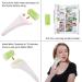 Jade Face Gua Sha Roller - Natural Cooling Anti-Wrinkle Skin Care Tool for Migraine Relief and Muscle Relaxation - Perfect Mother's Day Gift - Buy Online on SooperMarket.com