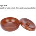 Plplaaoo Wooden Shaving Soap Bowl for Men - Artisan Shaving Shell with Lid | Premium Shaving Accessories for Soap & Cream - Buy Online on SooperMarket.com