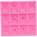 Cabilock 3pcs Silicone Molds DIY Baking Molds Xmas Fondant Christmas Mold Silicone Bunting Fondant Mold Fudge - Buy Online on SooperMarket.com