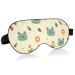 Haskirky Light Blocking Eye Mask Breathable and Adjustable Adult Men and Women Travel on Business Trips Yoga Meditation Light Smooth Comfortable Eye Mask Office Deep Sleep Goodies Cute Cartoon Frog