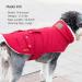 KYEESE Dog Cold Weather Coat | Windproof Padded Sherpa Warm Jacket for Large Dogs | Red XX-Large | Leash Hole | Dog Apparel - Buy Online on SooperMarket.com