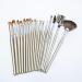 DFHBFG 22-Piece Makeup Brush Set - Wooden Handle Cosmetic Brushes for Professional Beauty Tools - Buy Online on SooperMarket.com