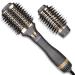Faszin Hair Dryer Brush Hot Air Brush with 3 Adjustable Temperature&2 Heads One-Step Blow and Volumizer Release 100 Million Negative Ions Smooth Silky Frizz-Free Hair Gray