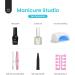 Beetles Gel Nail Kit with UV/LED Lamp - Frappe Cocktail Blue, 6 Colors, Salon-Quality Manicure Set - Buy Online on SooperMarket.com