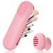 Yotako 2 Pack Silicon Makeup Brushes Holder Makeup Sponge Holder Travel Makeup Brush Holder Cosmetic Face Brushes Holder for Travel