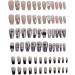 Long Press on Nails Long False Nail French Tip Fake Nails with 3D Butterfly Rhinestones Designs Glossy Full Cover Acrylic Nails for Women False Nails & Accessories - Buy Online on SooperMarket.com