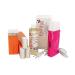 Epilwax Royal Complete Epilation Kit with: Professional wax warmer 4 roll -on wax 100 ml argan 100 epilatory strips 1 bottle with 250 ml oil after the epilation - (Royal series L'Arman 4)
